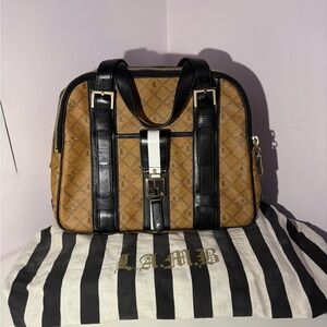 L.A.M.B. Brown and Black Bag
